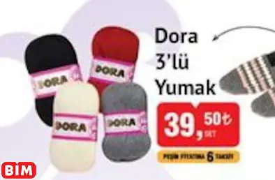 ÖREN BAYAN DORA 3’LÜ YUMAK